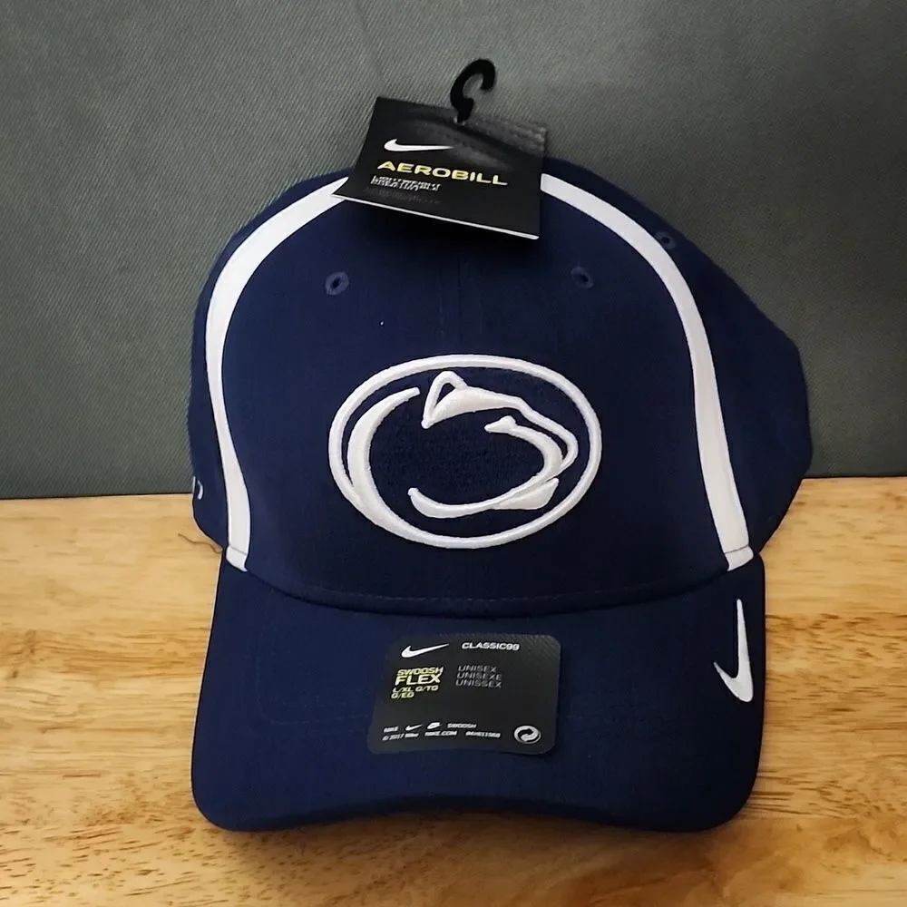 Nike Penn State Slider Back Unisex Embroidered Hat - New